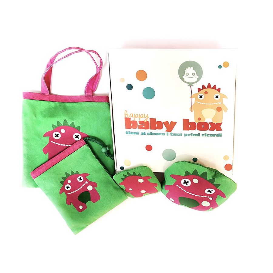 Happy Baby Box regalo nascita battesimo compleanno - Mostri113